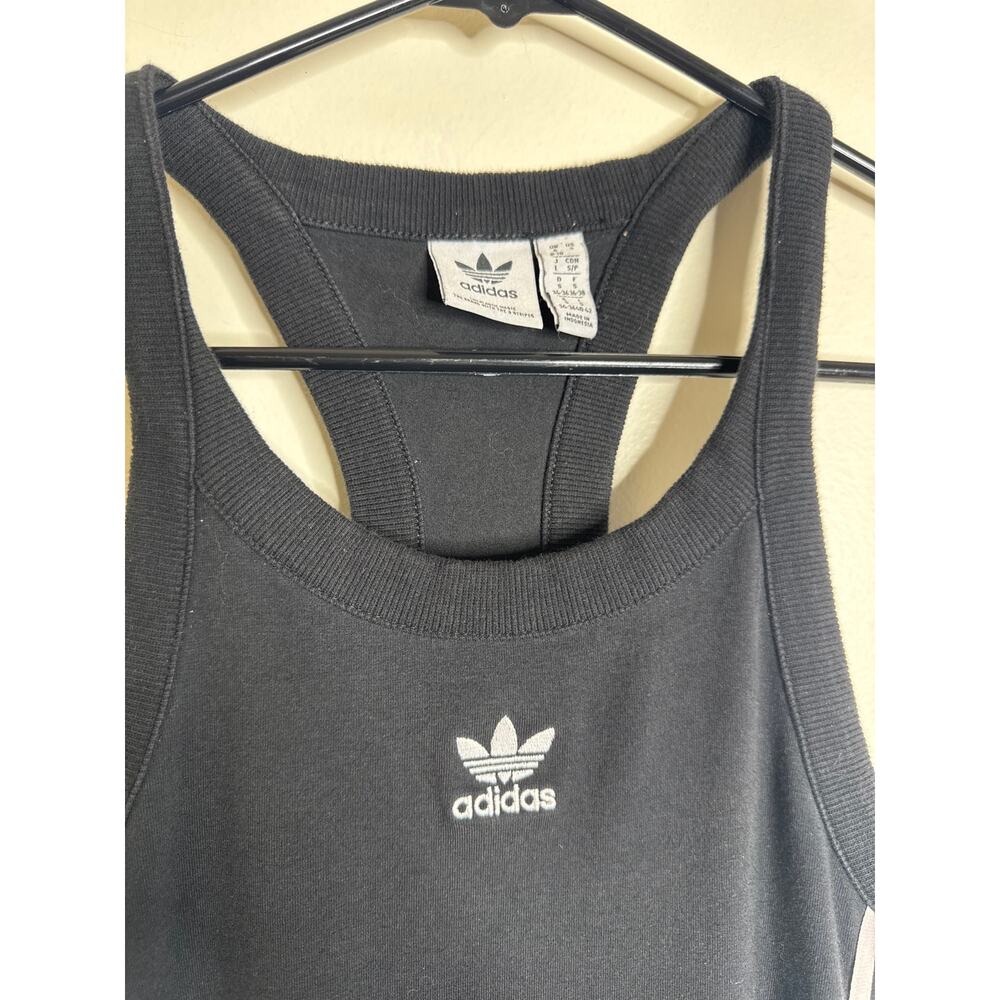Adidas Originals Adicolor Classics Tight Summer Dress Black White Size Small - Picture 2 of 4